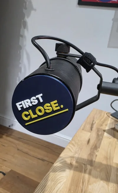 FIRST CLOSE custom 3D printed microphone cover by 3dandfun