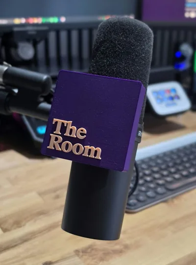 The Room custom 3D printed microphone cover by 3dandfun