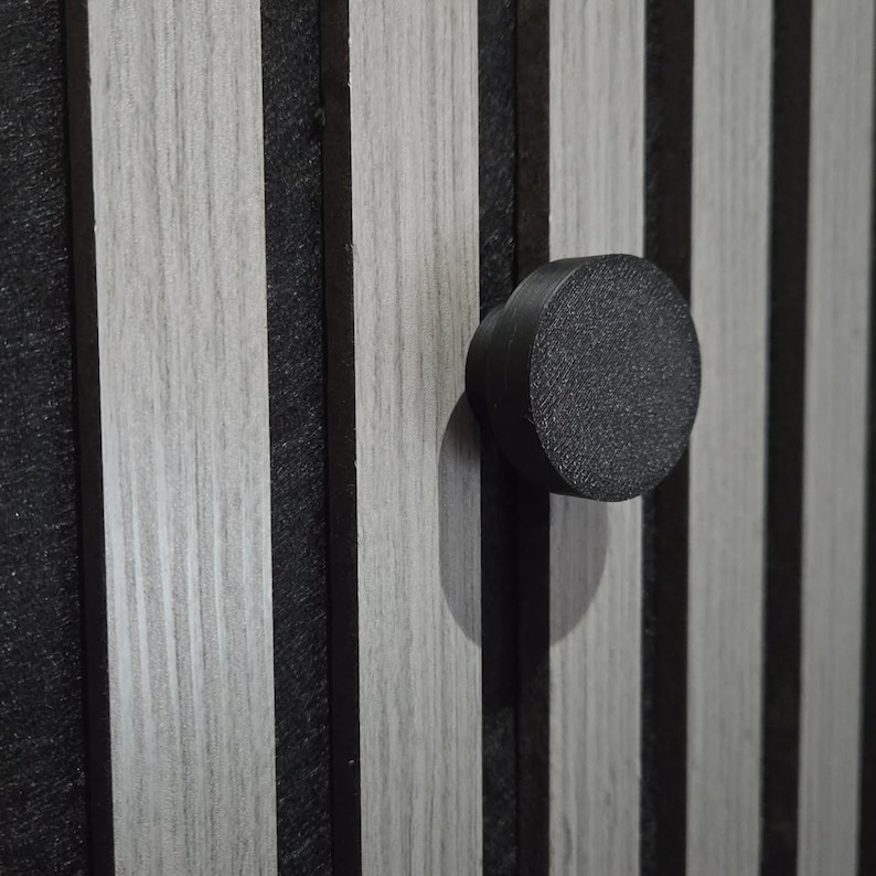 Acoustic wall panel coat hook | twist lock - no drilling by 3DandFUN