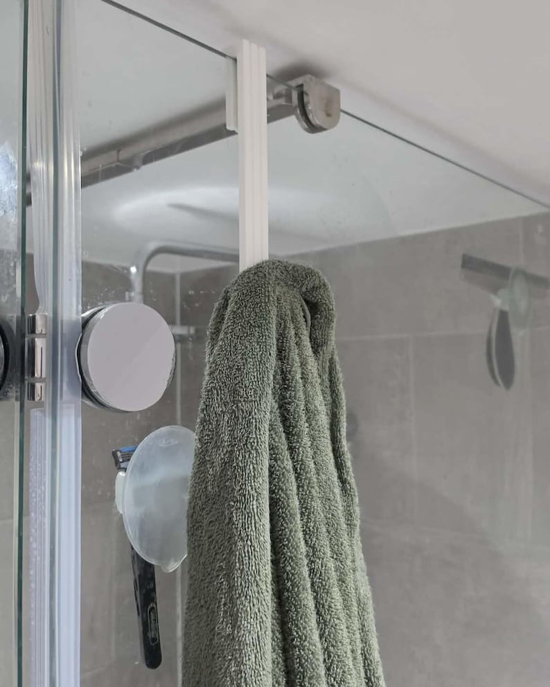 Shower Screen Glass towel Hook - Over door hanger