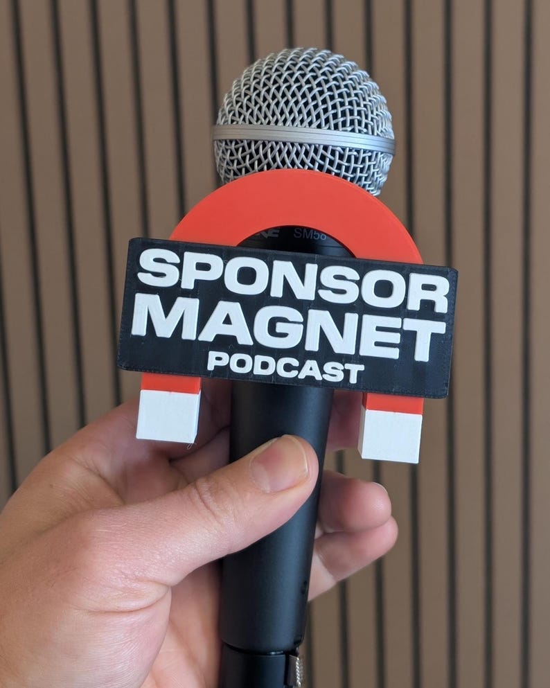 Shure SM58 compatible Custom Microphone Cover | Personalised Logo Mount Streamer Podcaster Accessory